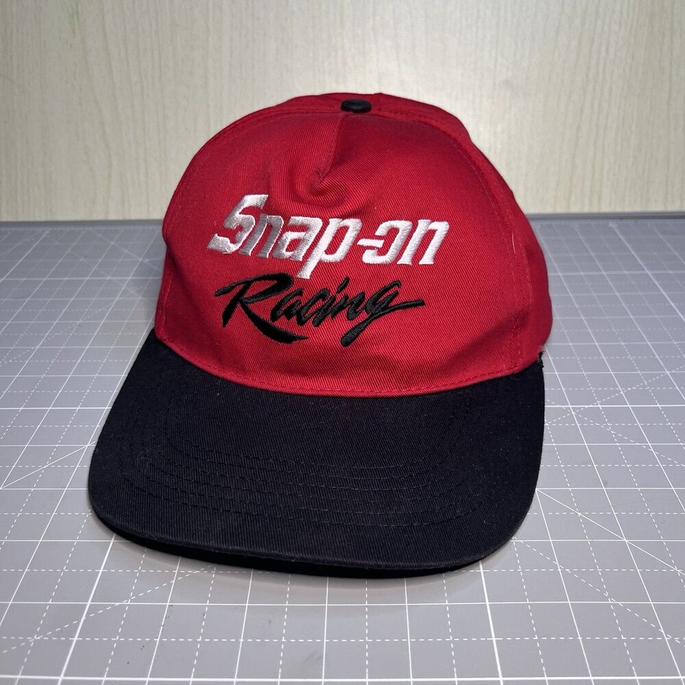 Snap On Racing Hat Cap Red Black Official Licensed Swingster Vintage 100% cotton
